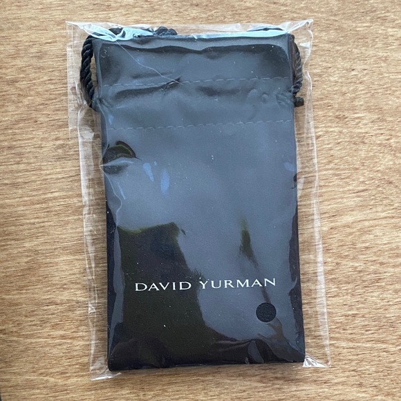 David Yurman Two Black Jewelry Gift Boxes with Bag. 2 Ribbons, 1 Small Cloth Bag - Picture 4 of 10